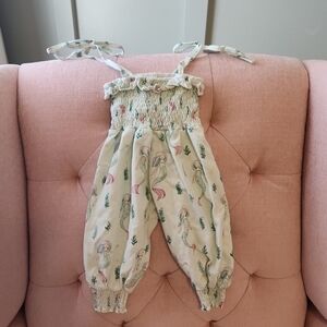 SweetHoney 12 Months Mermaid Print Jumpsuit Romper Summer Fits 12-18 Smocked